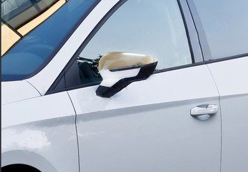Seat Leon 2013-2020 Накладки на дзеркала (2 шт., нерж) 6511111 фото