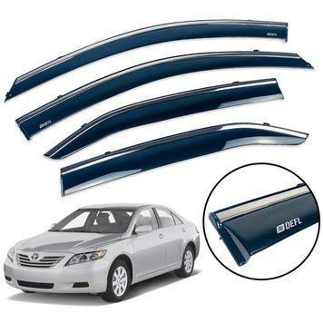 Дефлектор вікна для Toyota Camry V40 2006-2011 з нерж. хром полоскою 00-00014145 фото