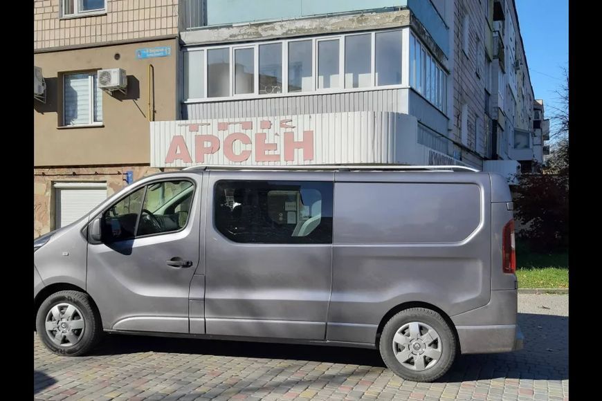 Рейлінги Skyport (сірі) Коротка база Renault Trafic 2015- рр. skp152/3 фото