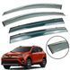 Дефлектор вікна для Toyota RAV4 2013-2019 з нерж. хром полоскою 00-00014180 фото 1