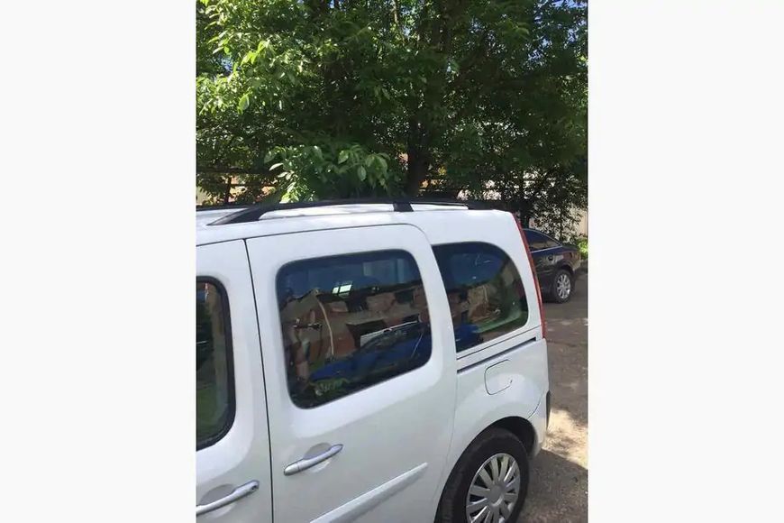 Рейлінги чорні Стандартна база, Пластикові ніжки Renault Kangoo 2008-2020 рр. hpb065/1 фото