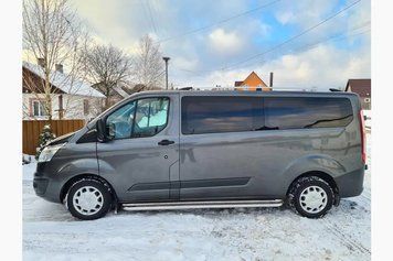 Рейлінги Хром Коротка, пластикові ніжки Ford Custom 2013-2022 рр. hpc037/2 фото