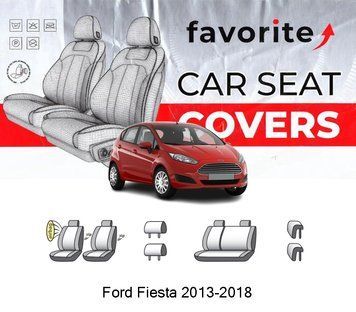 Чохли модельні Ford Fiesta MK7 2013-2018 (хетчбек) FAVFO18 фото