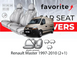 Чохли модельні Renault Master, Opel Movano (2+1) 1997-2010рр. (фургон) (2 пластик.внутр.підлок., 2 підг.) RON04 фото 1