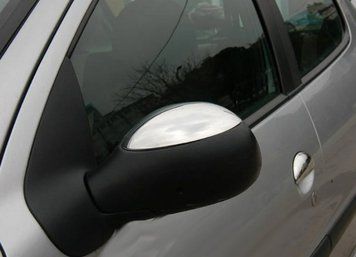 Citroen C2 2003-2009 Накладки на дзеркала (2 шт., нерж.) OmsaLine - Італійська нержавіюча сталь 5702111/6 фото