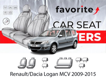 Чохли модельні Renault/Dacia Logan MCV 2009-2015 (універсал) FAVRE72 фото