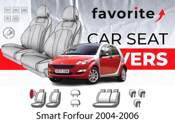 Чохли модельні Smart Forfour 2004-2006 (хетчбек) FAVSM01 фото