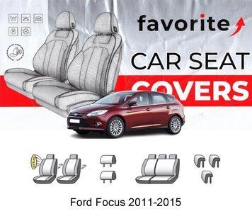 Чохли модельні Ford Focus 2011-2015 (хетчбек) FAVFO04 фото