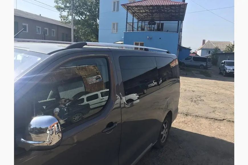 Рейлінги Хром XL база, пластикова ніжка Peugeot Traveller 2017- рр. hpc273/5 фото